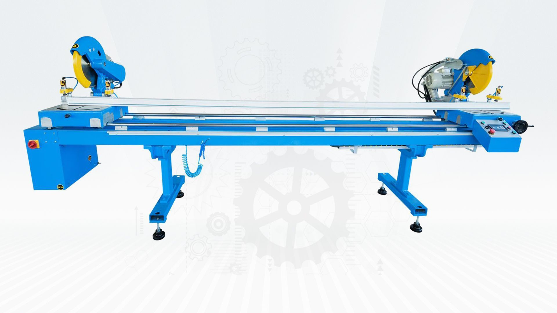 MQUINAS DE CORTE DE PVC - DOUBLE CUTTING MACHINE ( HYDRO PNEUMATIC )