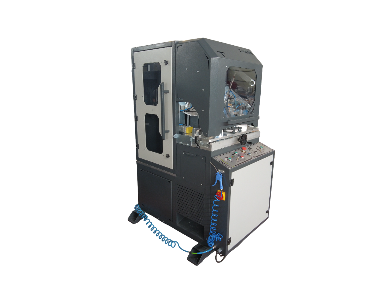 Máquina Muescadora en 90° y Cortadora en V