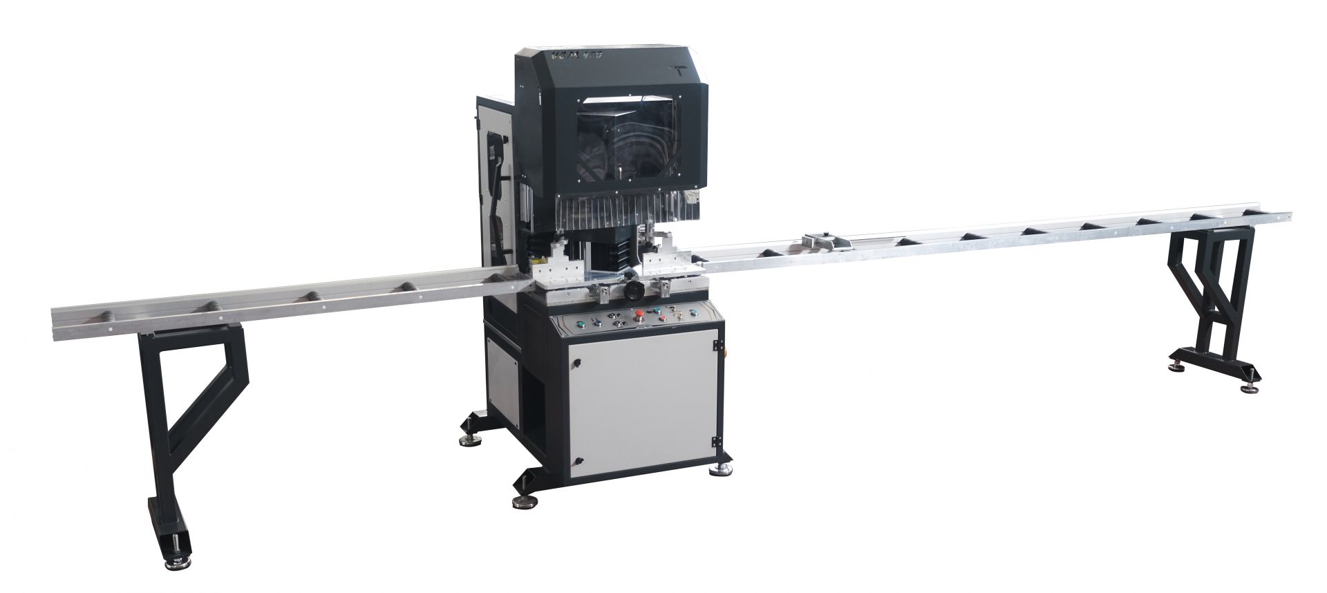 Máquina Muescadora en 90° y Cortadora en V